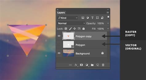 rasterize type photoshop.